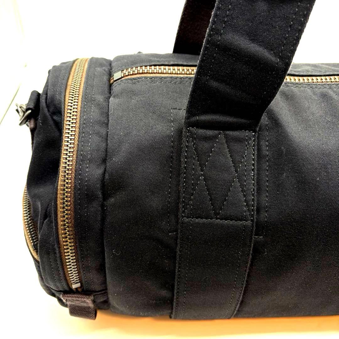 美品　ポーター　ラブアンドピース　2way ボストンバッグ　ロゴ　ブラック