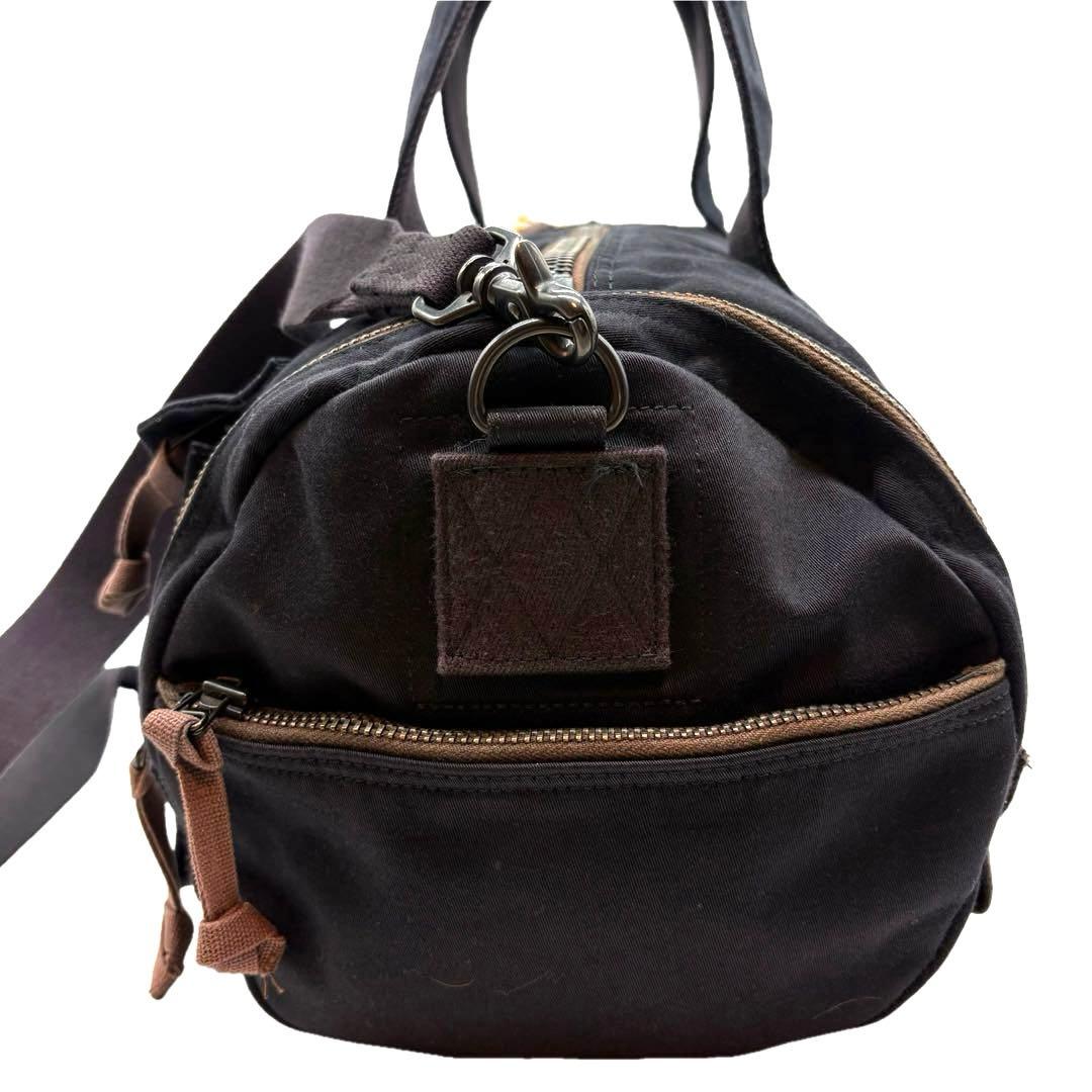 美品　ポーター　ラブアンドピース　2way ボストンバッグ　ロゴ　ブラック
