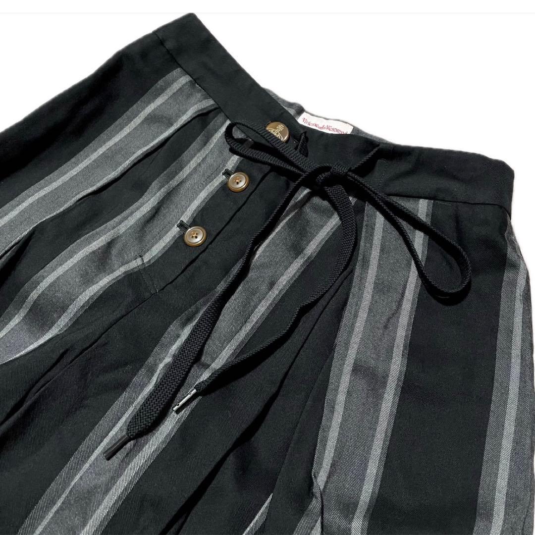 VIVIENNE WESTWOOD ストライプ 総柄 ウール キュロット パンツ