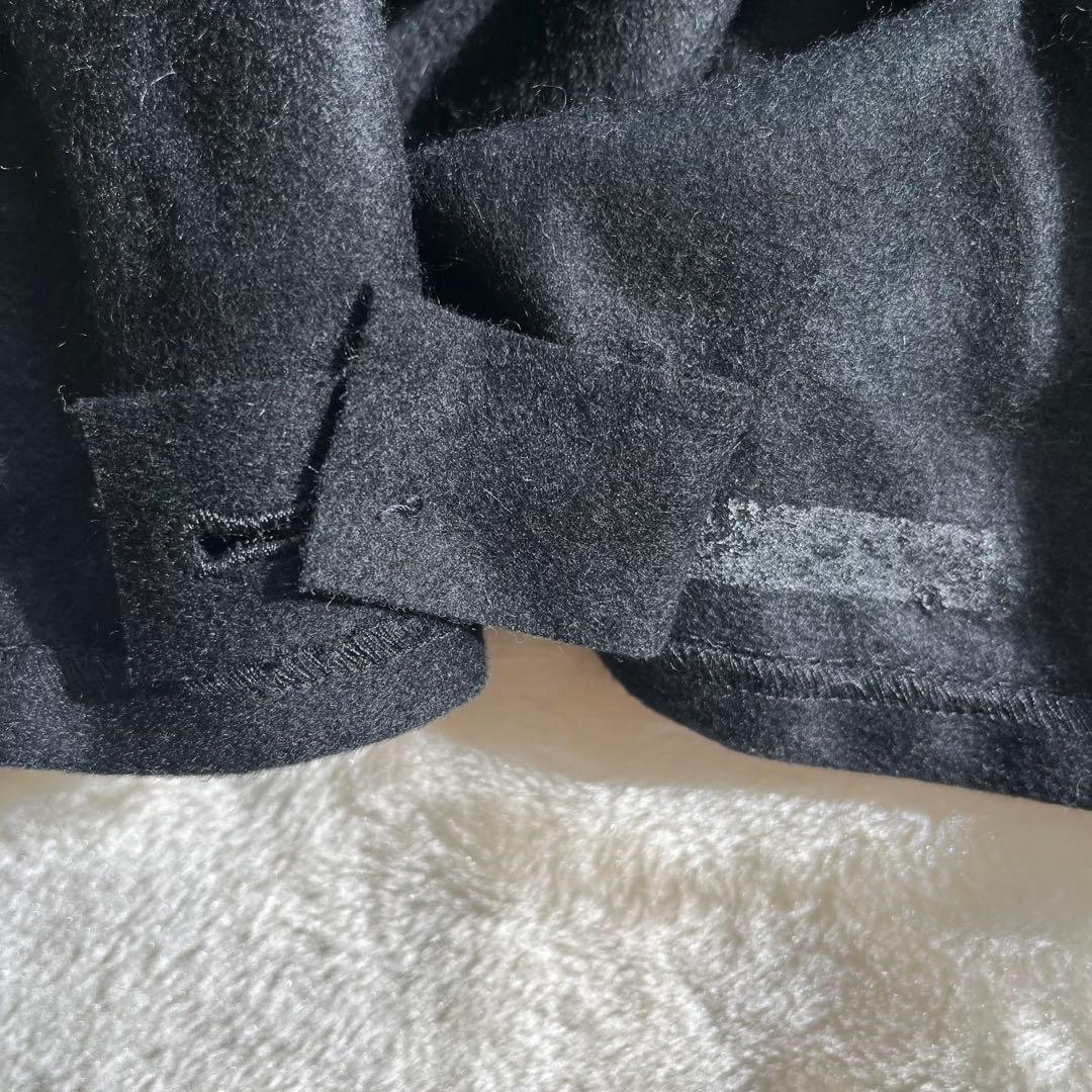 希少✨FUJII KEORI 藤井毛織　カシミヤ100% ポンチョ　黒　日本製