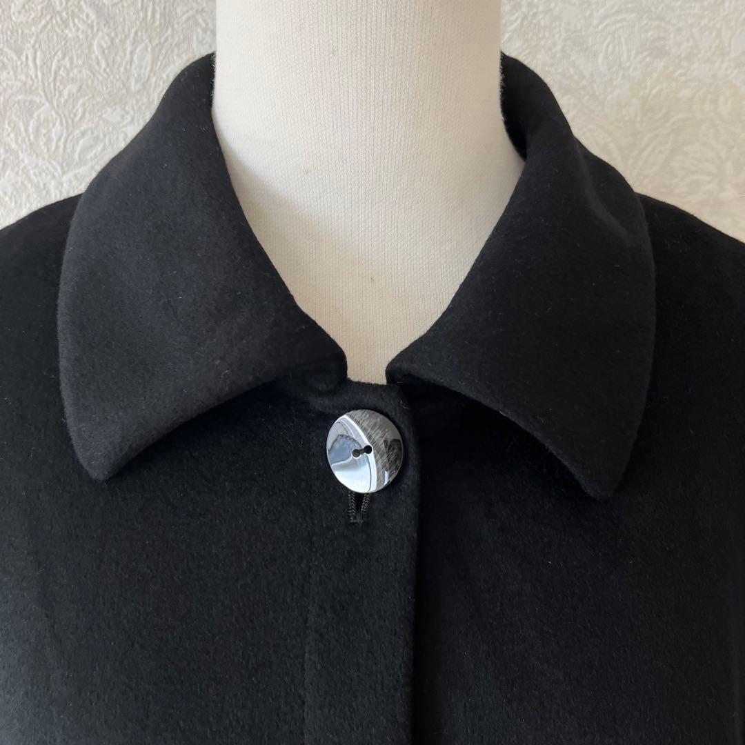 希少✨FUJII KEORI 藤井毛織　カシミヤ100% ポンチョ　黒　日本製