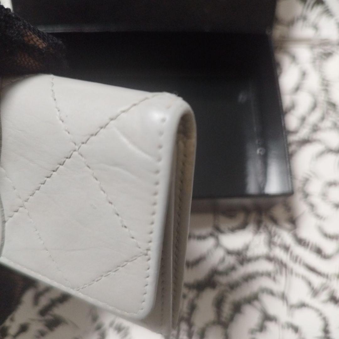 CHANEL シャネルカンボンライン　グレー レザー キーケース　ケース