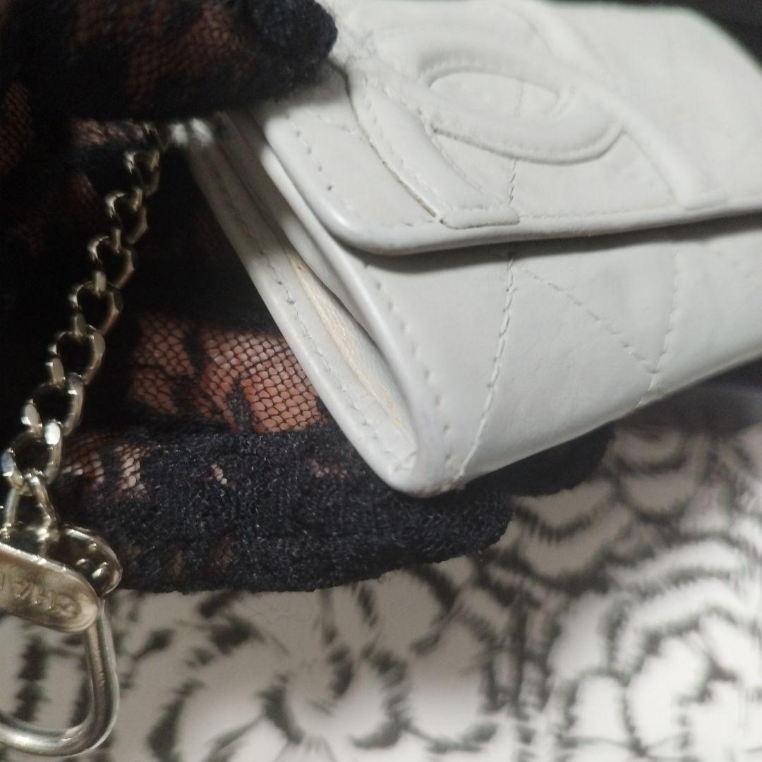 CHANEL シャネルカンボンライン　グレー レザー キーケース　ケース