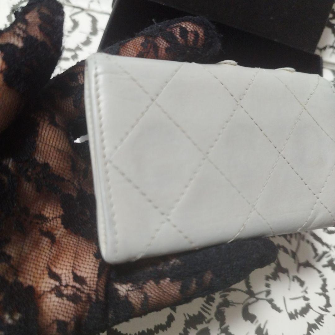 CHANEL シャネルカンボンライン　グレー レザー キーケース　ケース