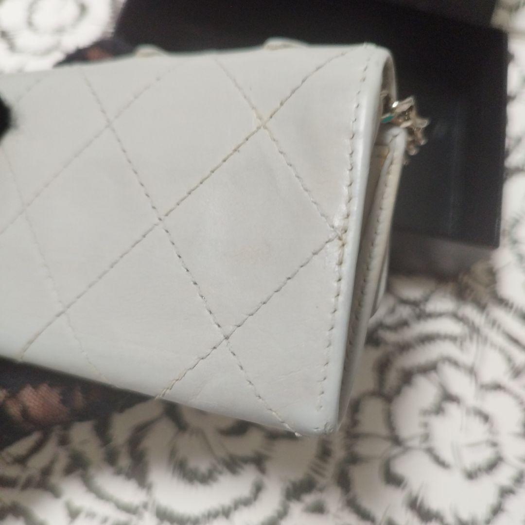 CHANEL シャネルカンボンライン　グレー レザー キーケース　ケース