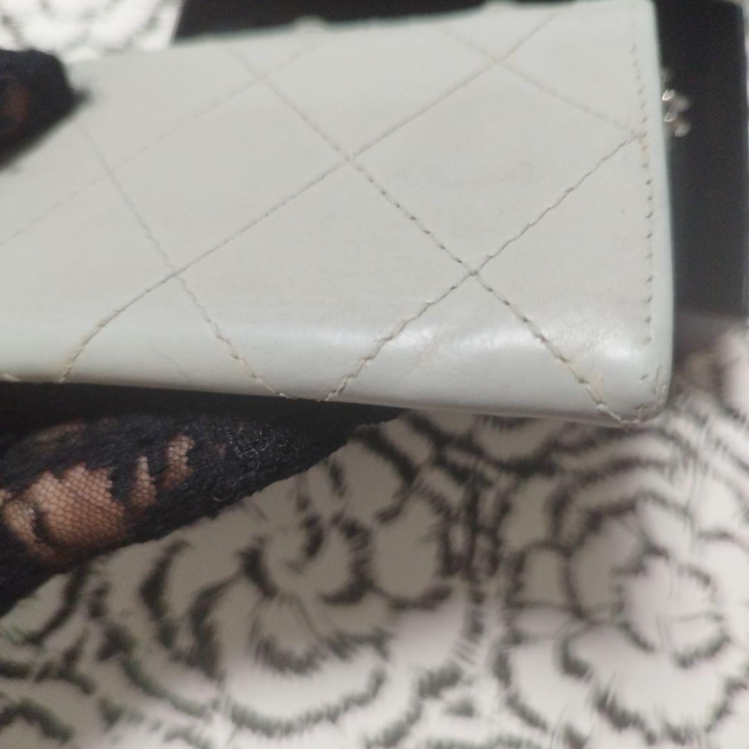 CHANEL シャネルカンボンライン　グレー レザー キーケース　ケース