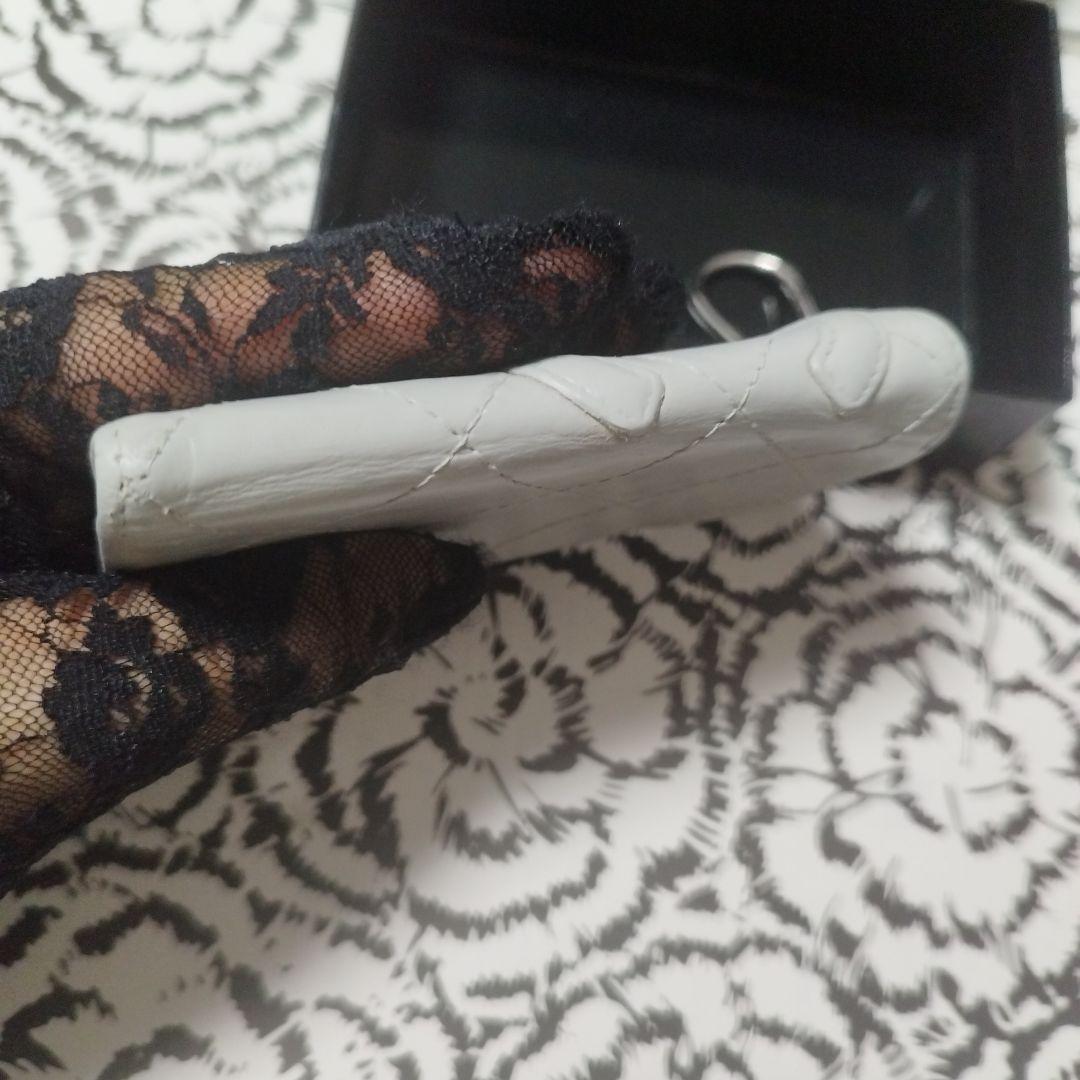 CHANEL シャネルカンボンライン　グレー レザー キーケース　ケース