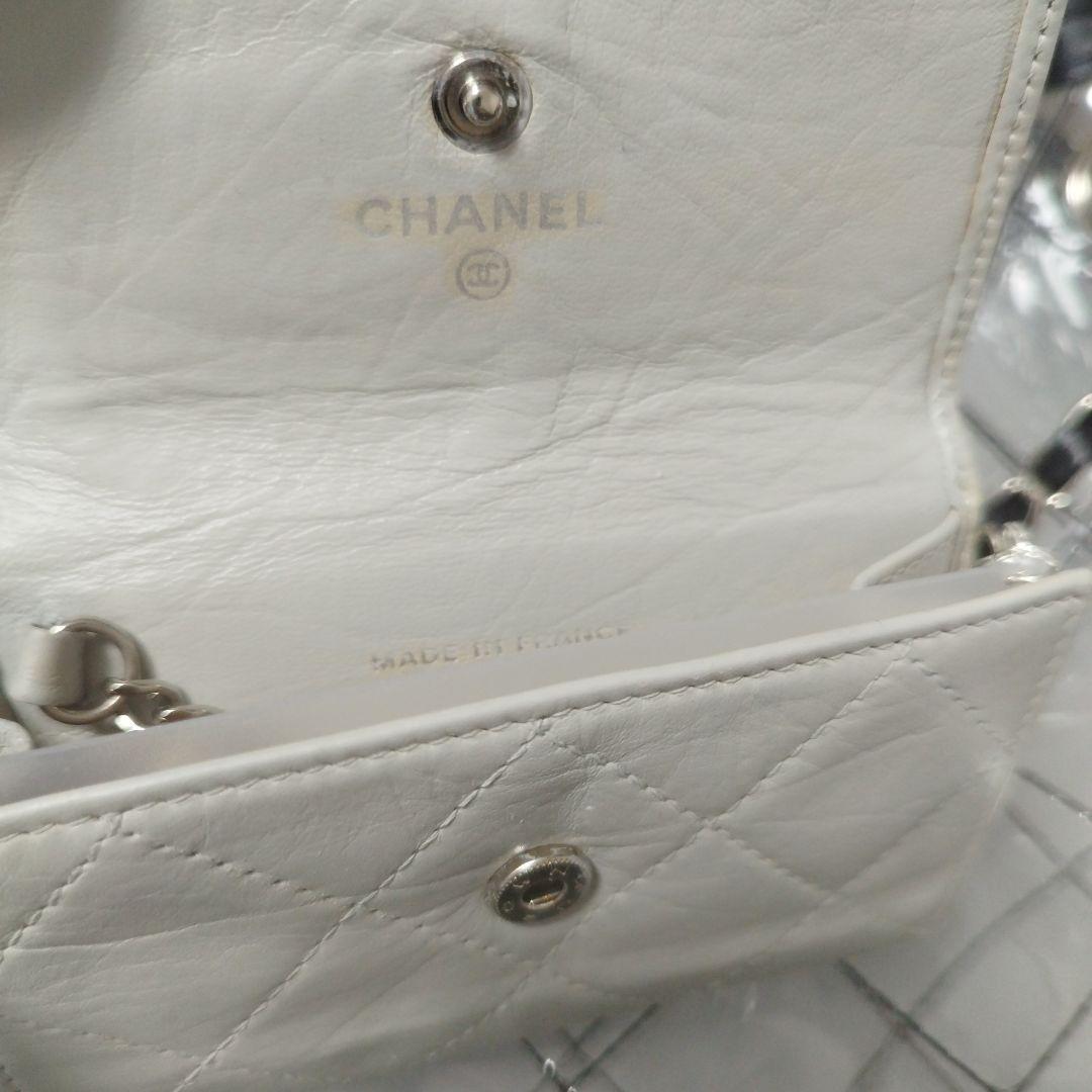 CHANEL シャネルカンボンライン　グレー レザー キーケース　ケース