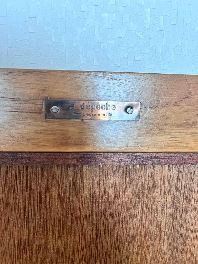 【adepeche/アデペシュ】オールドチークミラー　S