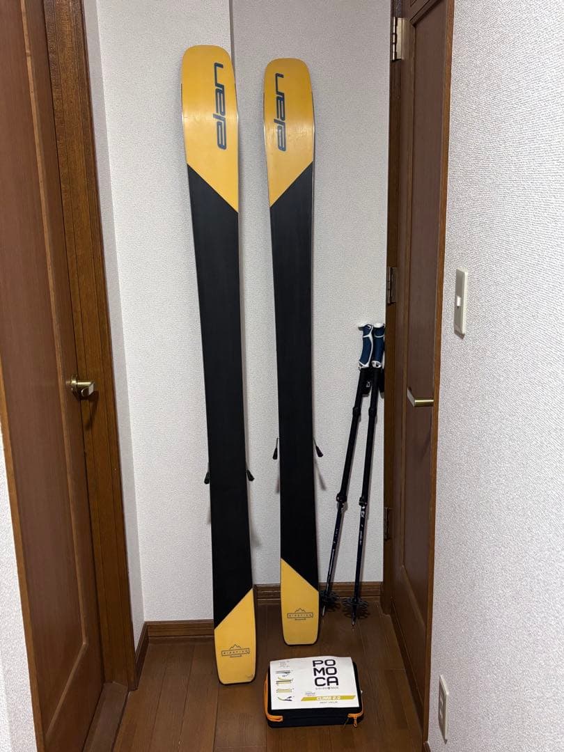 山スキー　エラン RIPSTICK 106/180 登山用スキンPOMOCA