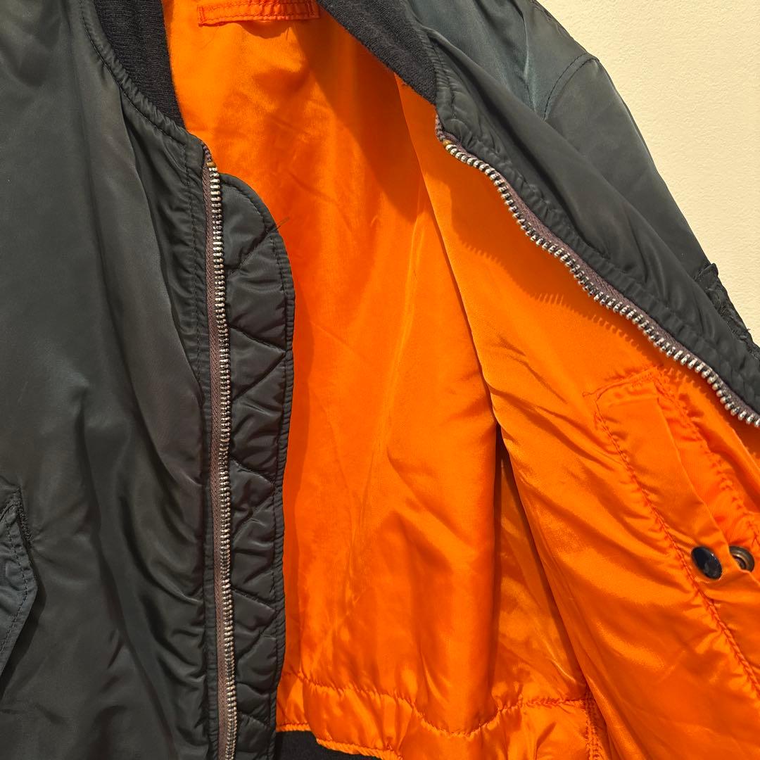 アルファ ALPHA MA-1 ネイビー アメリカ製 L