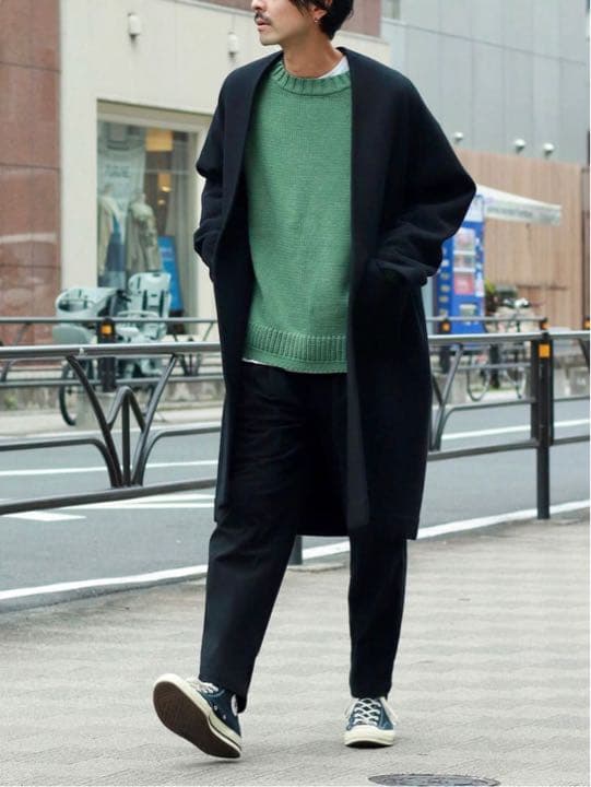 BRITISH AIRLY WOOL オーバーサイズブランケットコート