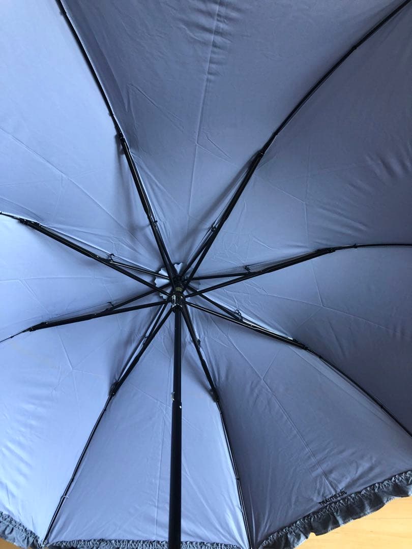 新品　ジルスチュアート　晴雨兼用傘　日傘　折りたたみ　フリル　グレー