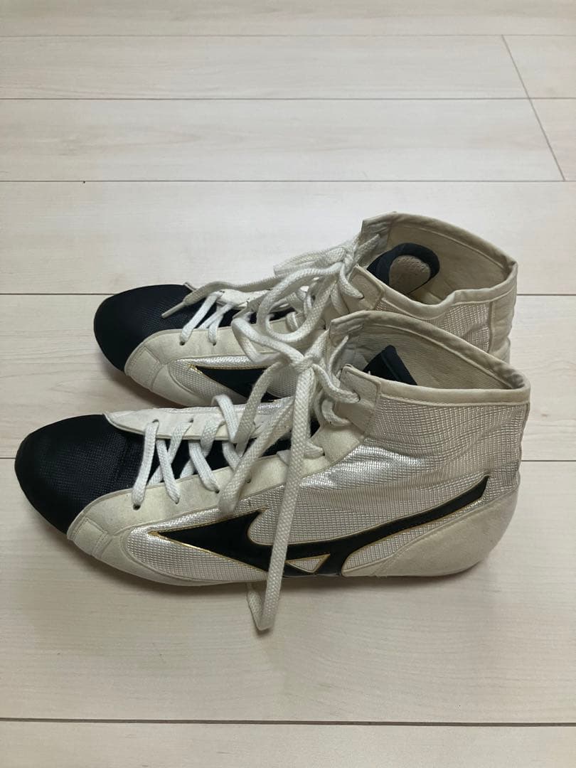 Mizuno ボクシングシューズ ホワイト ハイカット 27㎝