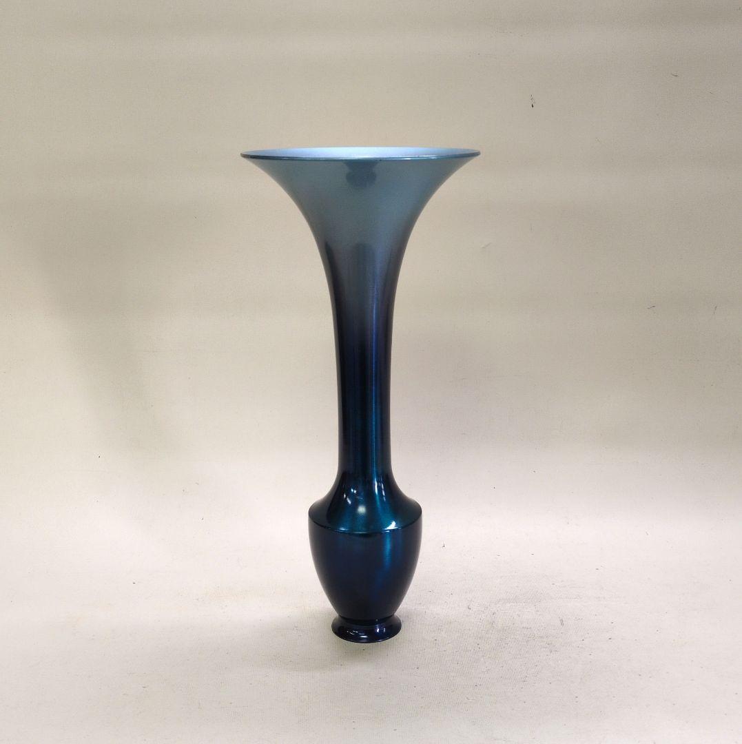 銅製花器　こみわら付き　池坊好み　池坊花器