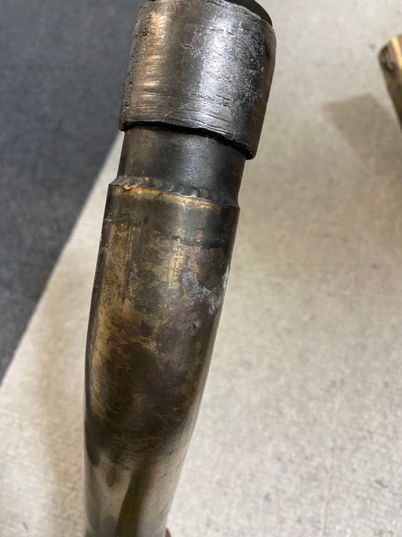 ステンレス マフラー 傷あり　XR250 部品あり