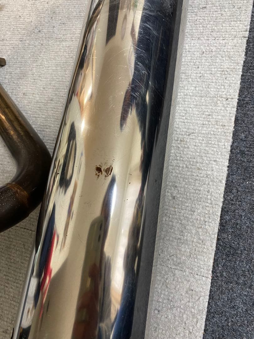 ステンレス マフラー 傷あり　XR250 部品あり