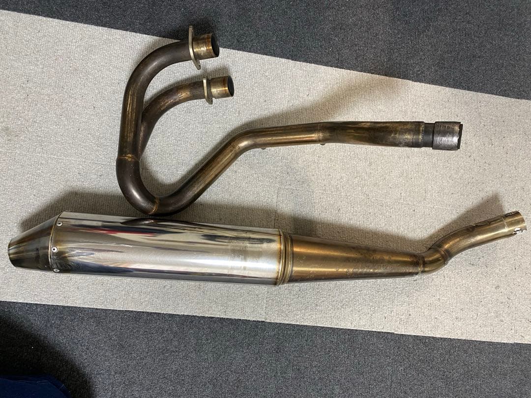 ステンレス マフラー 傷あり　XR250 部品あり