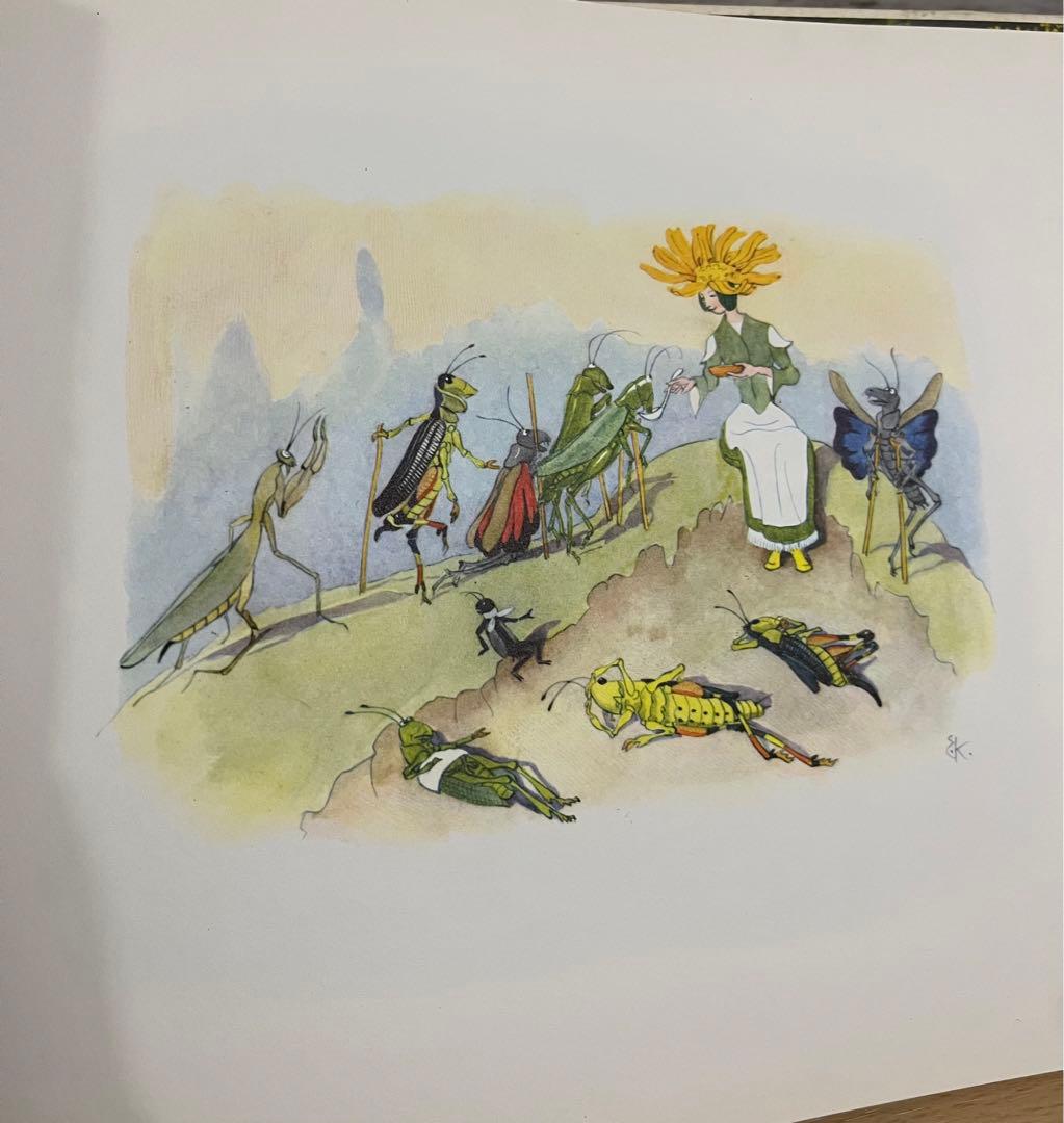 No.95希少 洋書 古書 絵本Alpenblumenmärchenアンティーク