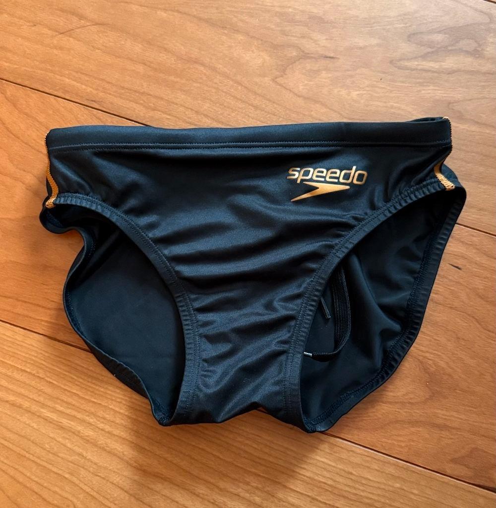 【美品】SPEEDO ショートブーン ブラック×ゴールド　 Mサイズ 競パン