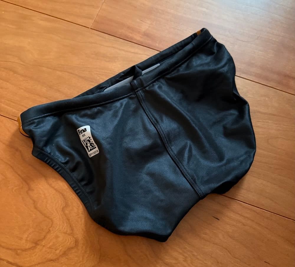 【美品】SPEEDO ショートブーン ブラック×ゴールド　 Mサイズ 競パン