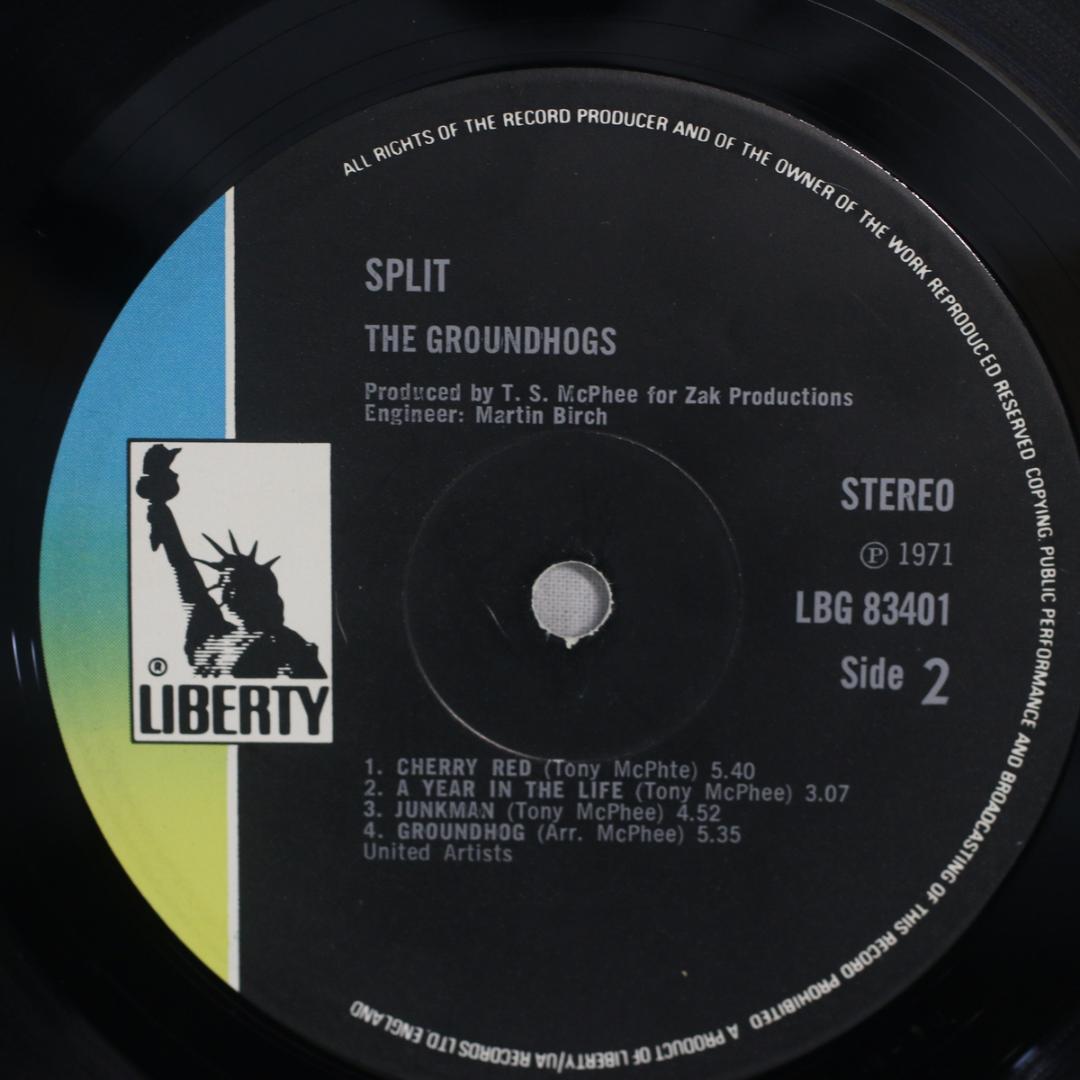 英LP Groundhogs Split UKオリジナル初回プレス盤ブルーラベル