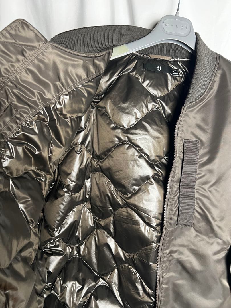 ユニクロ +J MA-1 グレー XXL