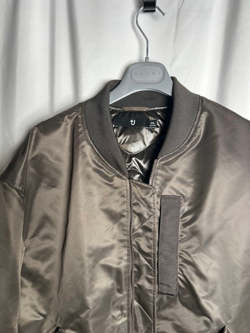 ユニクロ +J MA-1 グレー XXL