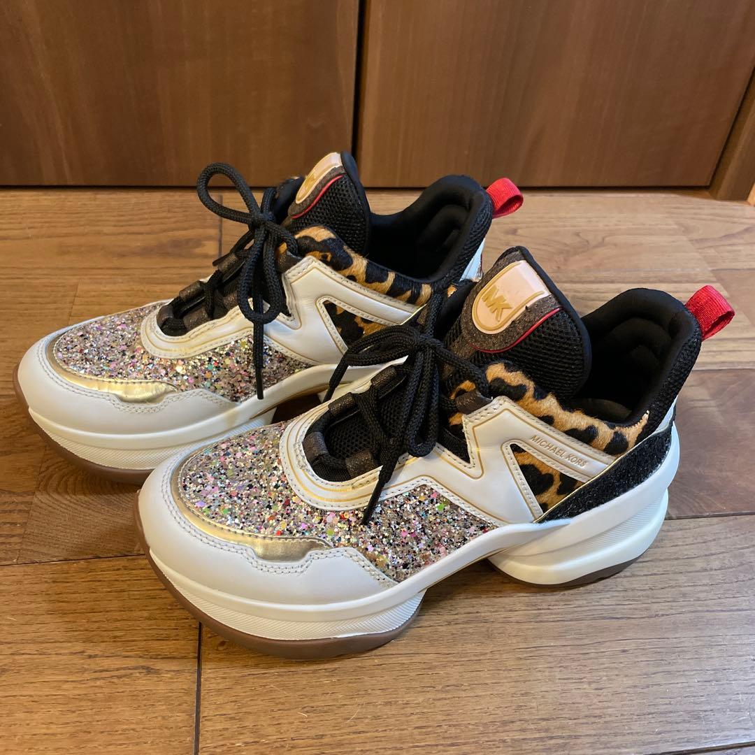 MICHAEL KORS OLYMPIA 厚底スニーカー　24cm