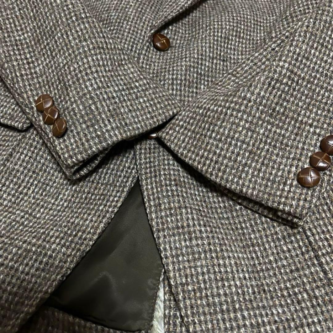 Harris Tweedハリスツイード　テーラードジャケット カーキ系管理番号付