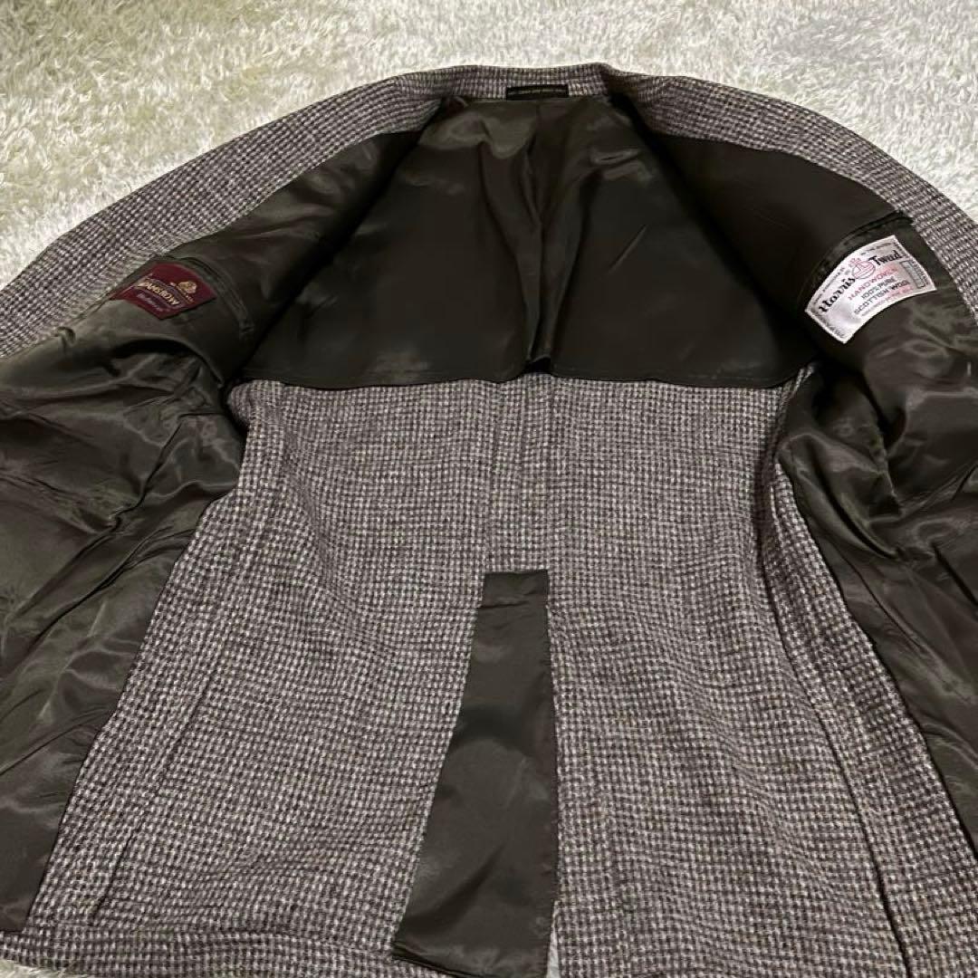 Harris Tweedハリスツイード　テーラードジャケット カーキ系管理番号付
