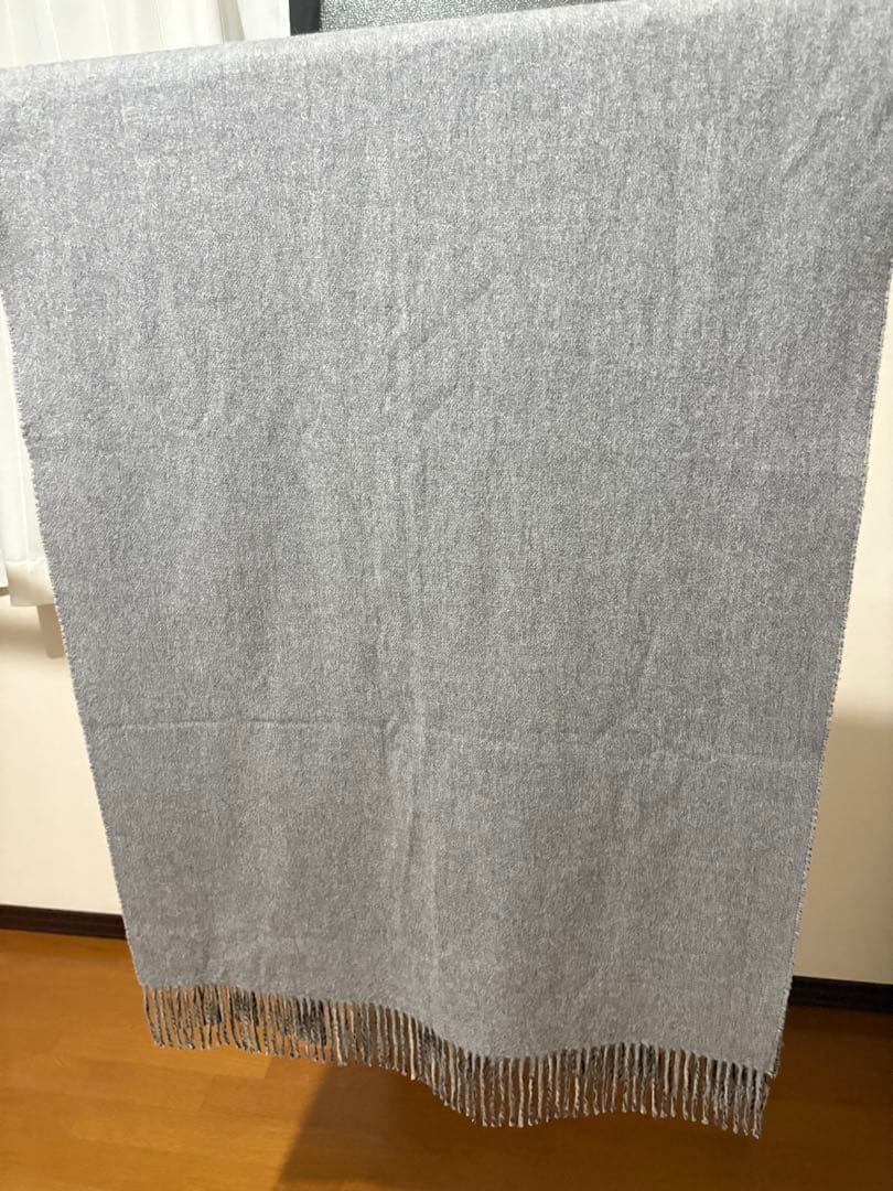 (used)JOSHUA ELLIS ダブルフェイス　ストール　グレー系