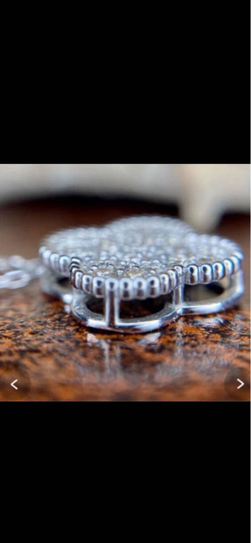 鑑別書付き☆k18wg天然ダイヤモンド0.3ct