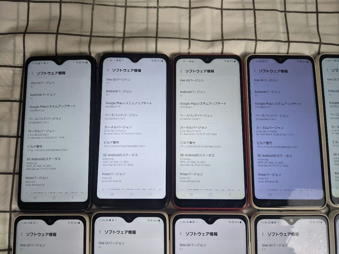 GalaxyA22 5G SC-56B android13 Simフリー14台