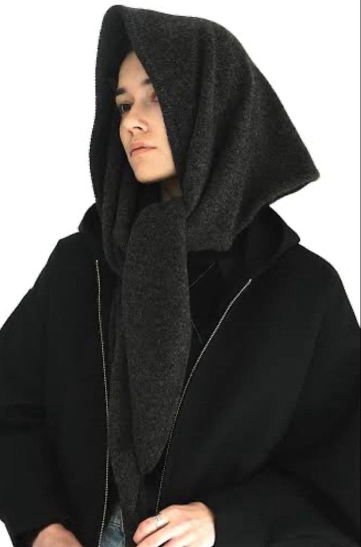 新品タグ付きclane yak knit stole グレー