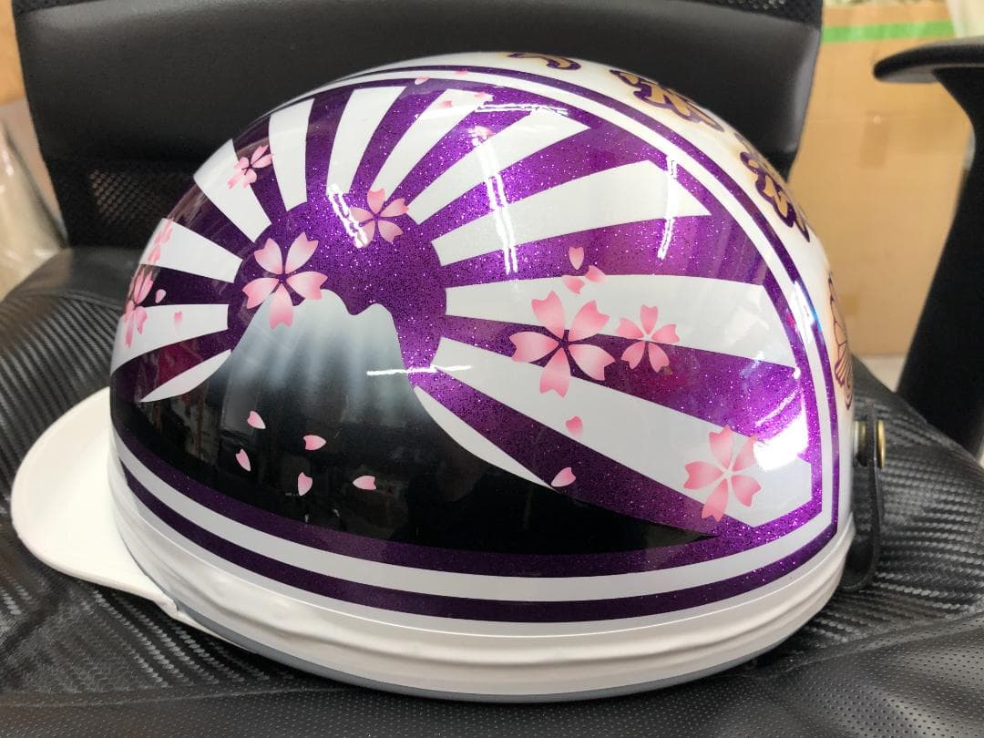 コルク半　カスタム　富士日章　マジック　白紫　ラメ　桜　高級クリヤ送料無料