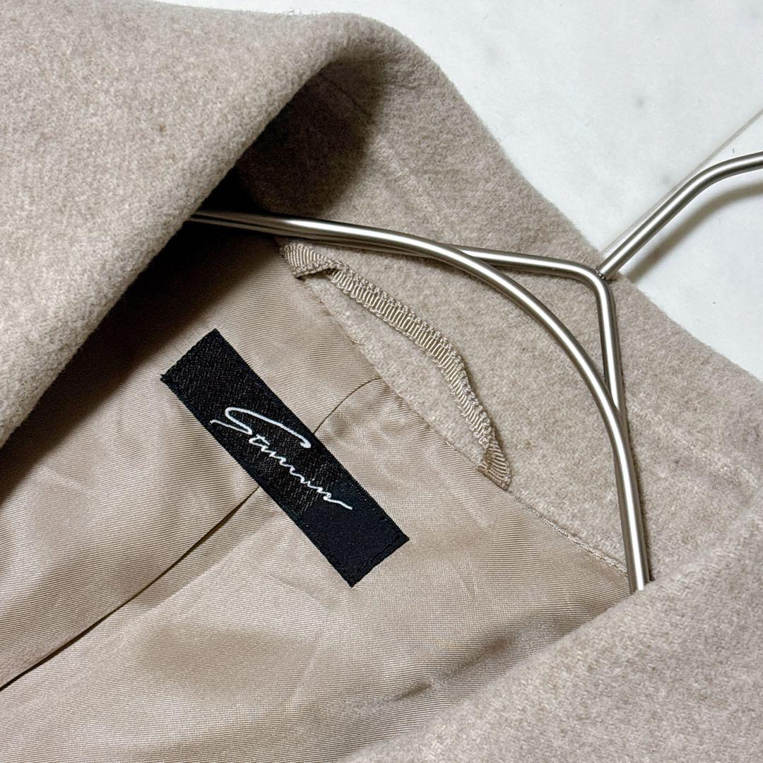 美品 スタニングルアー テーラーリバーコート ロング丈 ゆったり ベルト ガウン