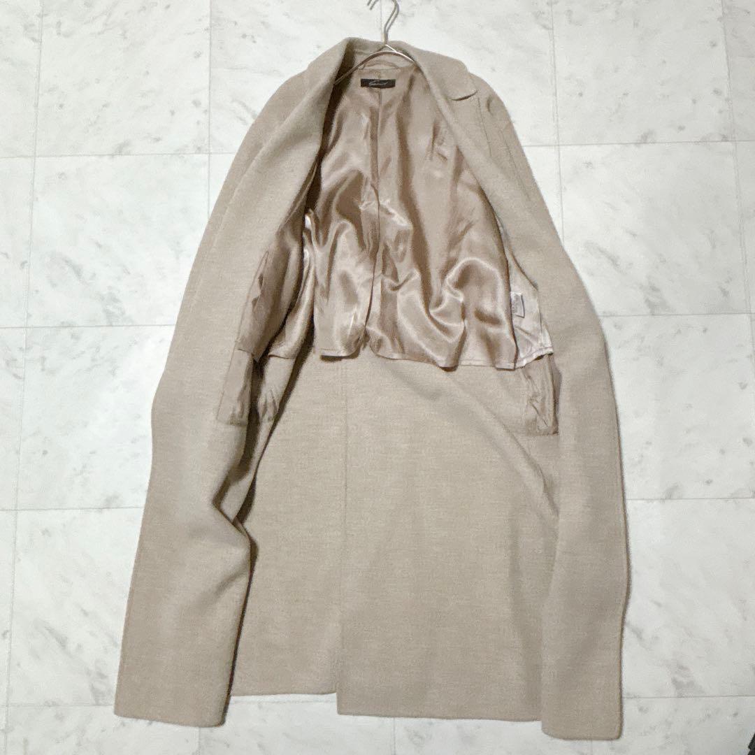 美品 スタニングルアー テーラーリバーコート ロング丈 ゆったり ベルト ガウン