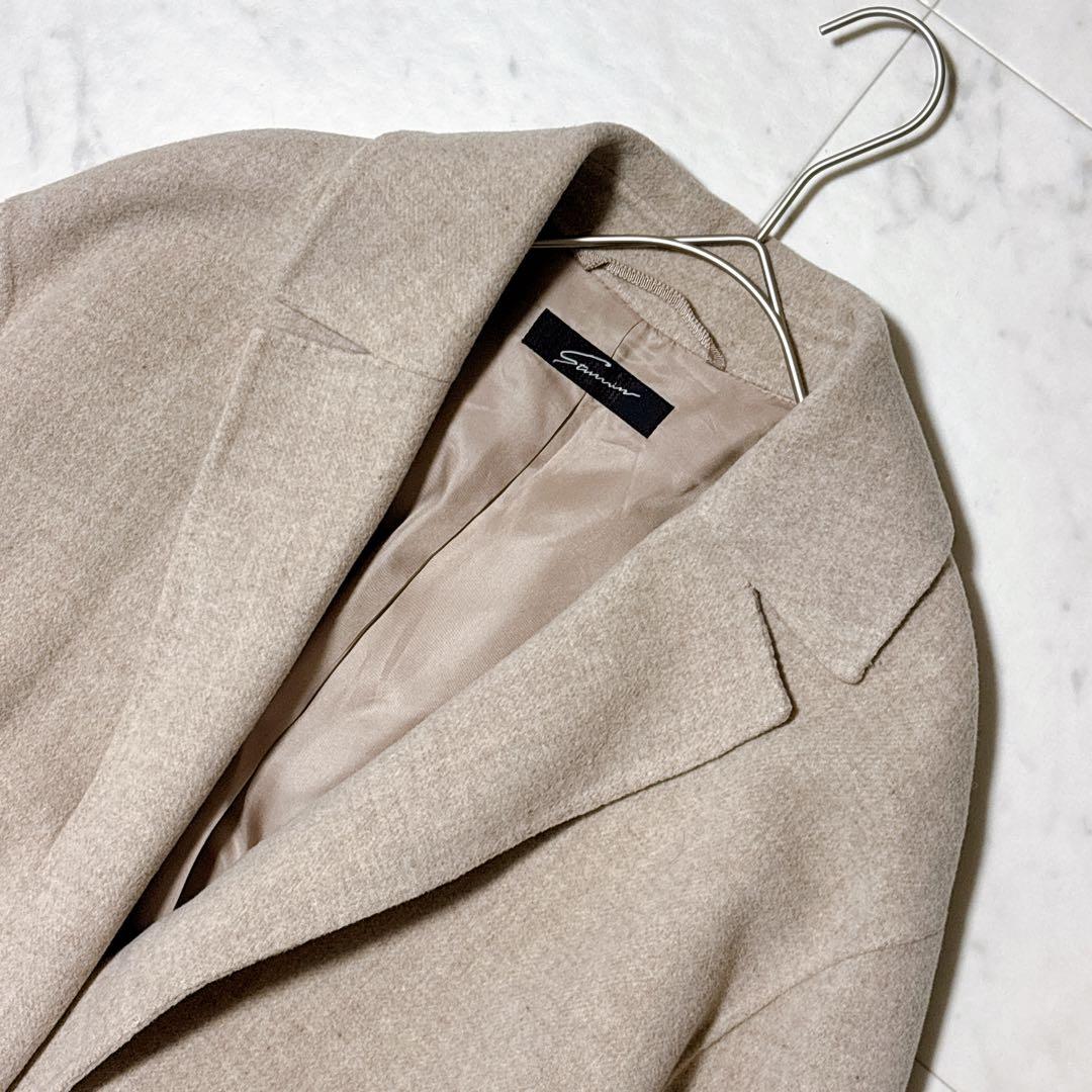 美品 スタニングルアー テーラーリバーコート ロング丈 ゆったり ベルト ガウン