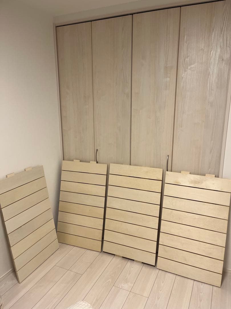 【送料込み】無印良品 木製ベッドフレーム セミダブル