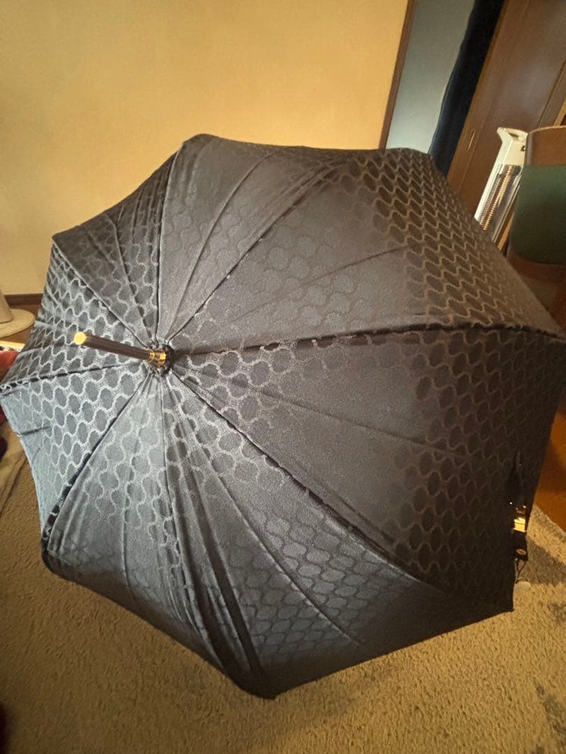 セリーヌ　ブラック 長傘