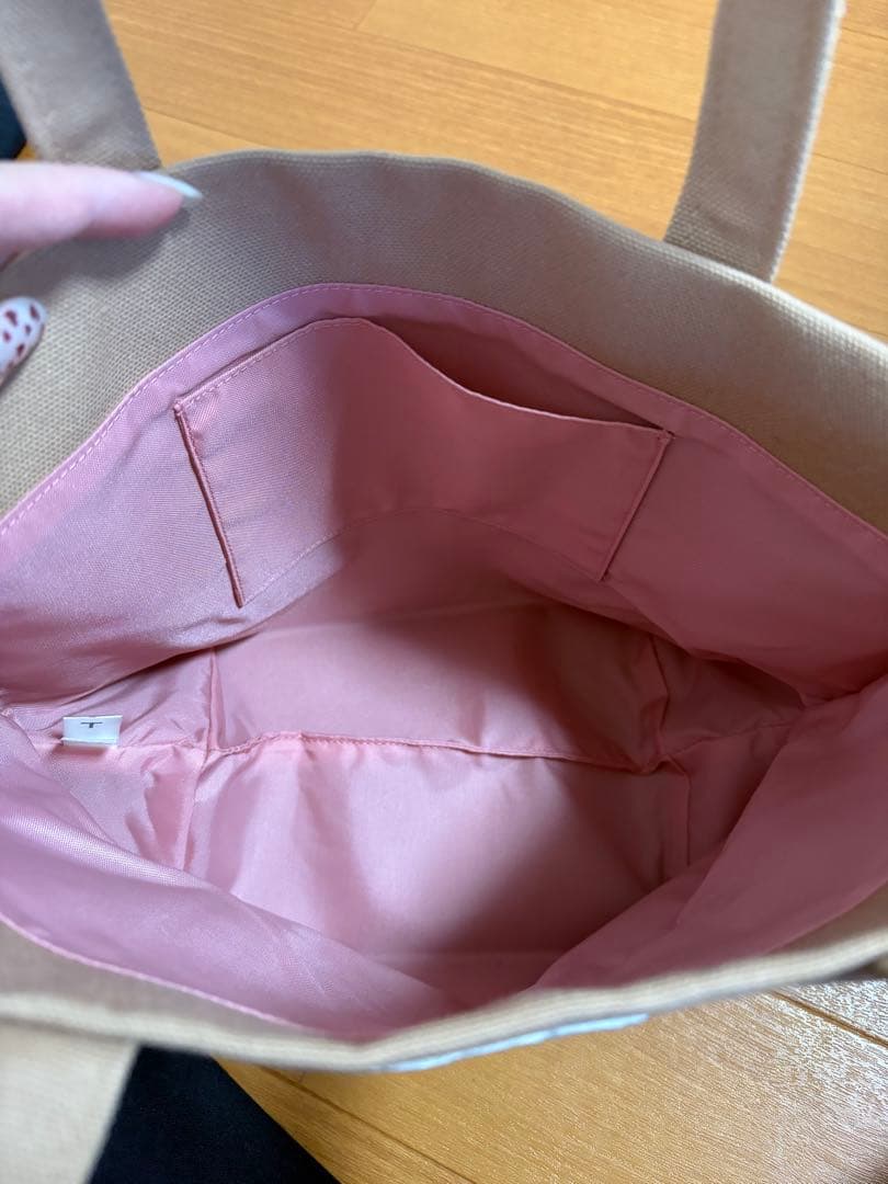 フェイラー　テディ　ベージュトートバッグ