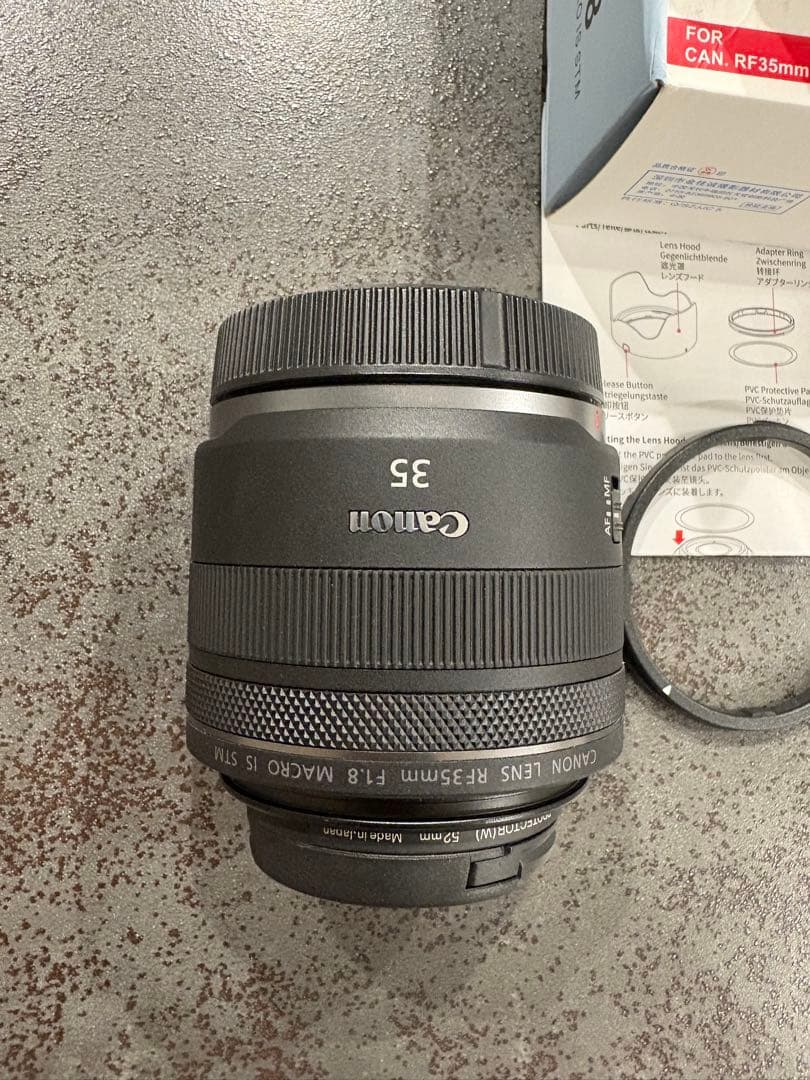 Canon RF35mm F1.8 MACRO IS STM レンズ フード付き