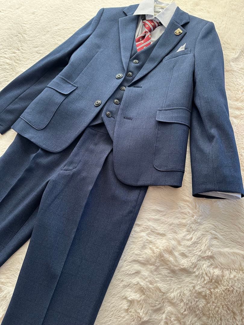ショパンCHOPIN 男子スリーピーススーツ　フォーマル5点セット150 美品⭐️
