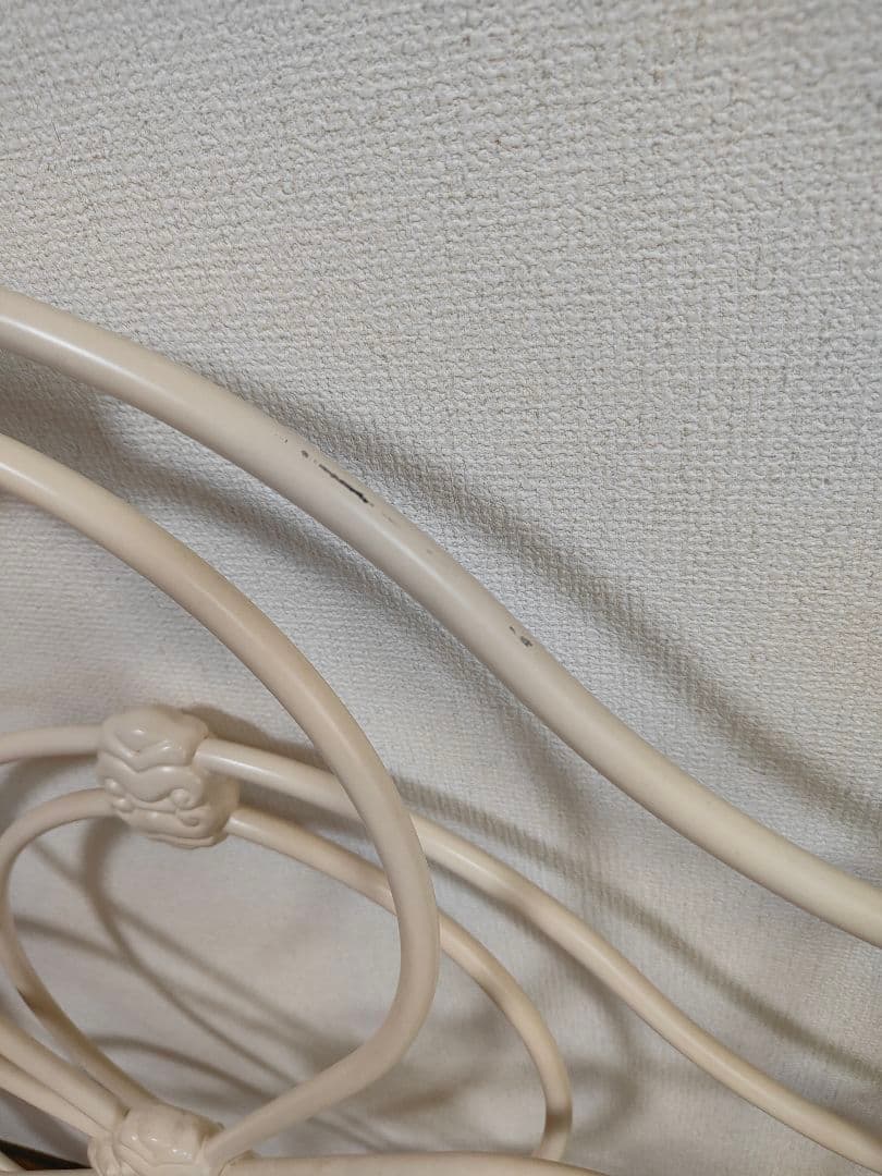 ローラアシュレイ　シングル　アイアン　ベッド　フレーム　ベッドガード付