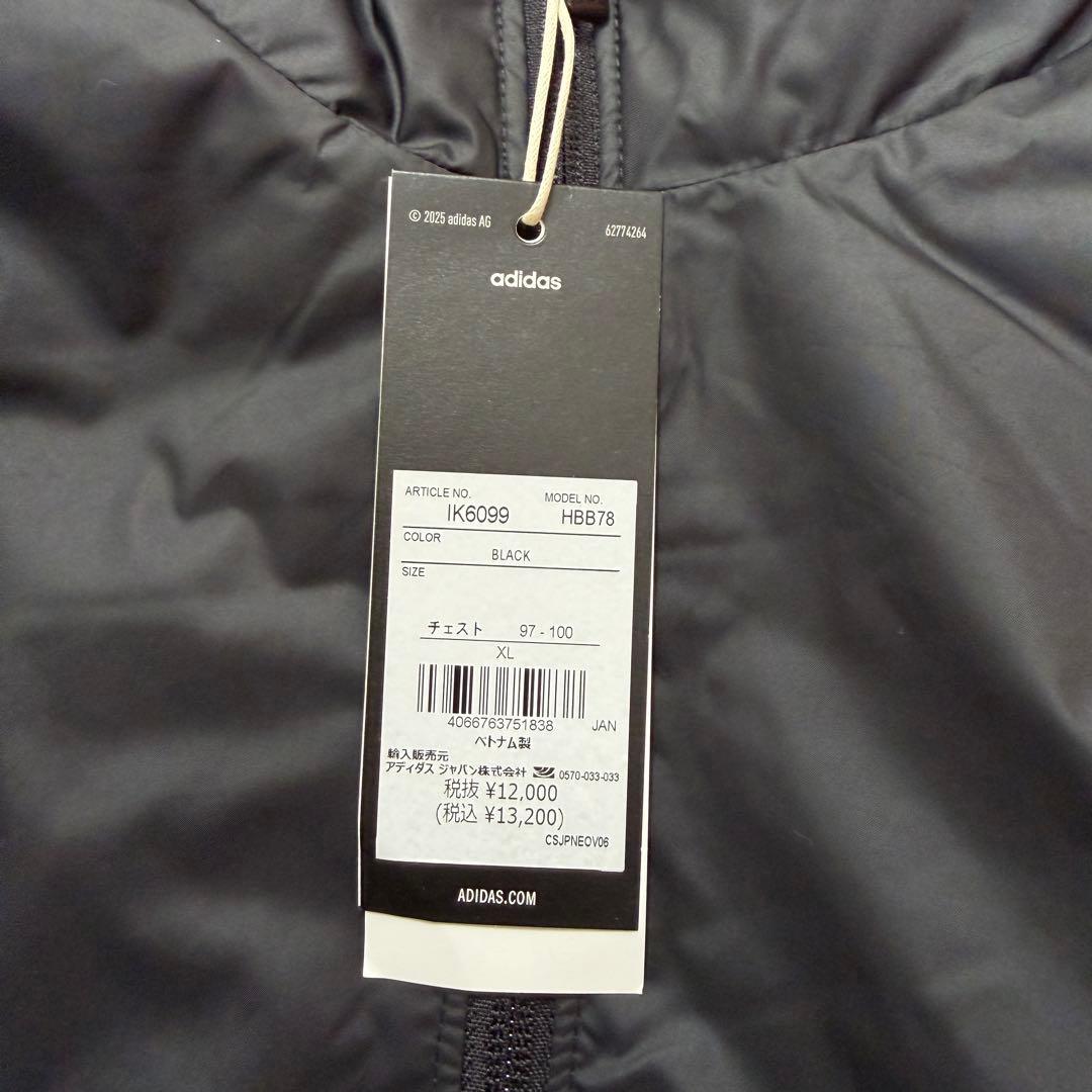 adidas アディダス　ウィンドブレーカー　テニスウェア　黒ブラック　XL新品