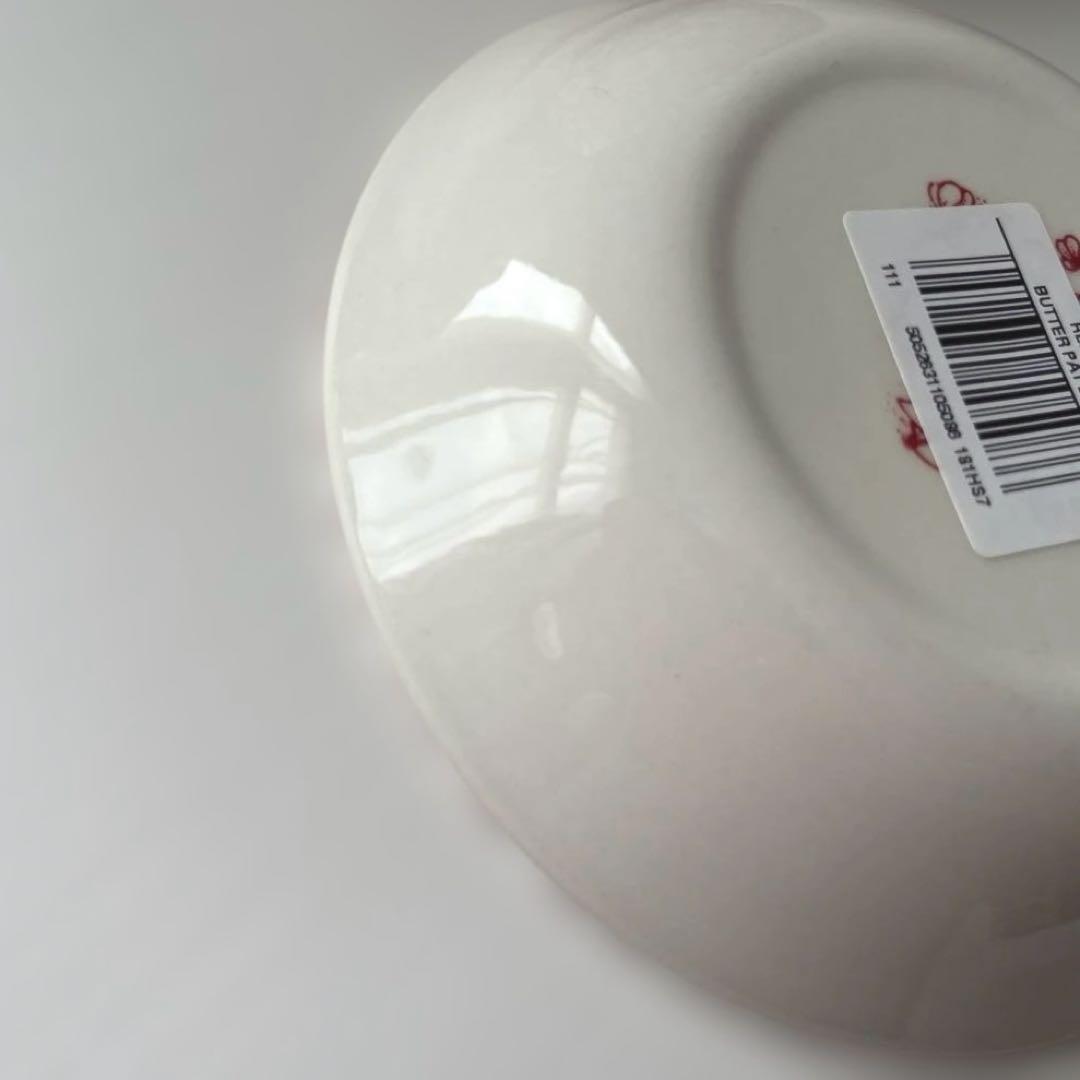 バーレイ シュガーボウル　レッドキャリコ　プレート　フルーツプレート　ゆのみ