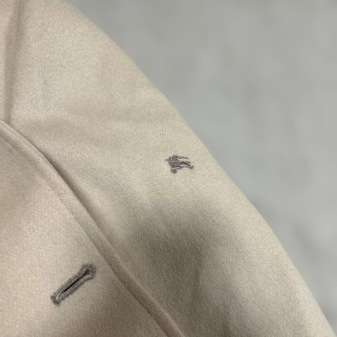 希少美品　バーバリー　ブラックレーベル ノバチェック　銀ボタン ナポレオンコート