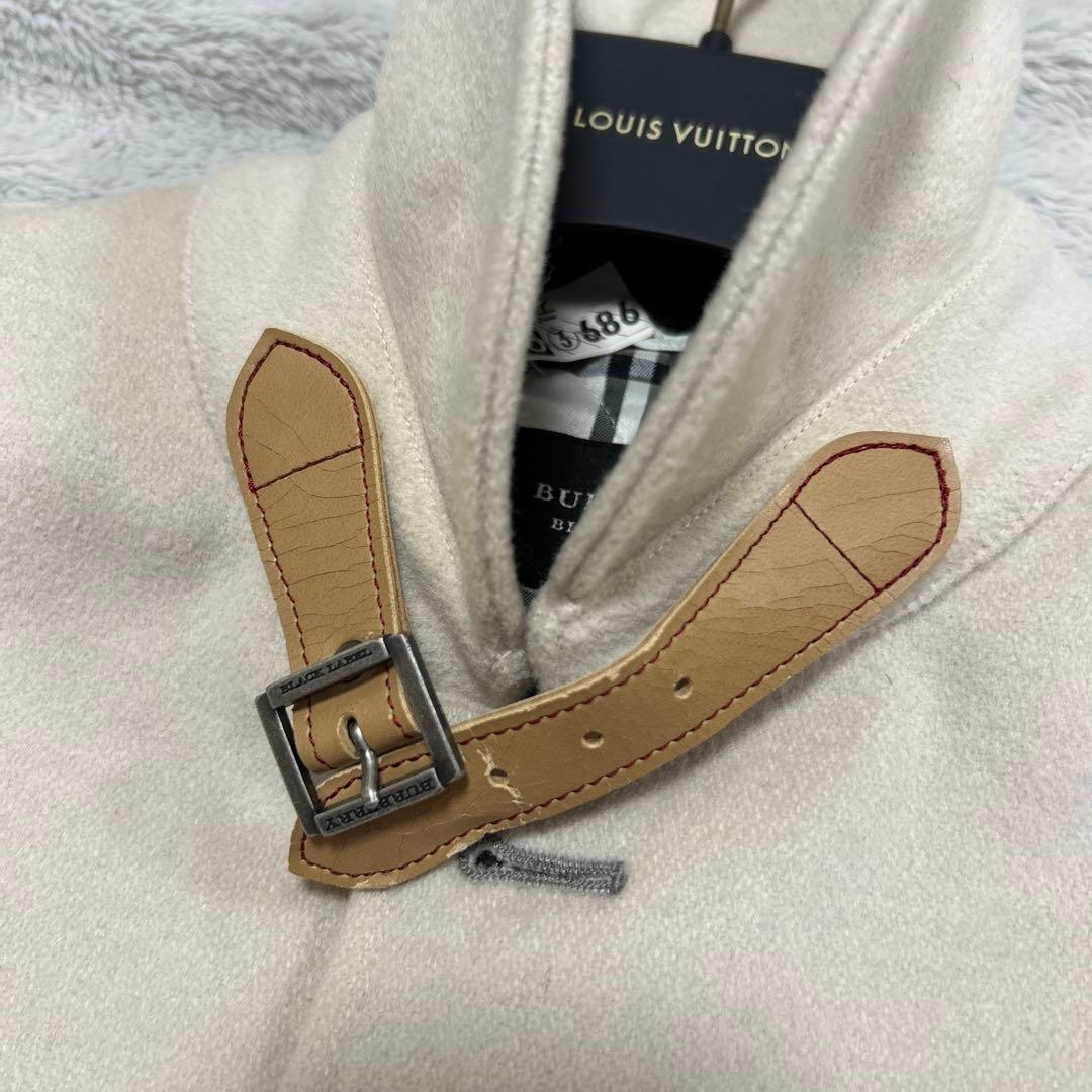 希少美品　バーバリー　ブラックレーベル ノバチェック　銀ボタン ナポレオンコート