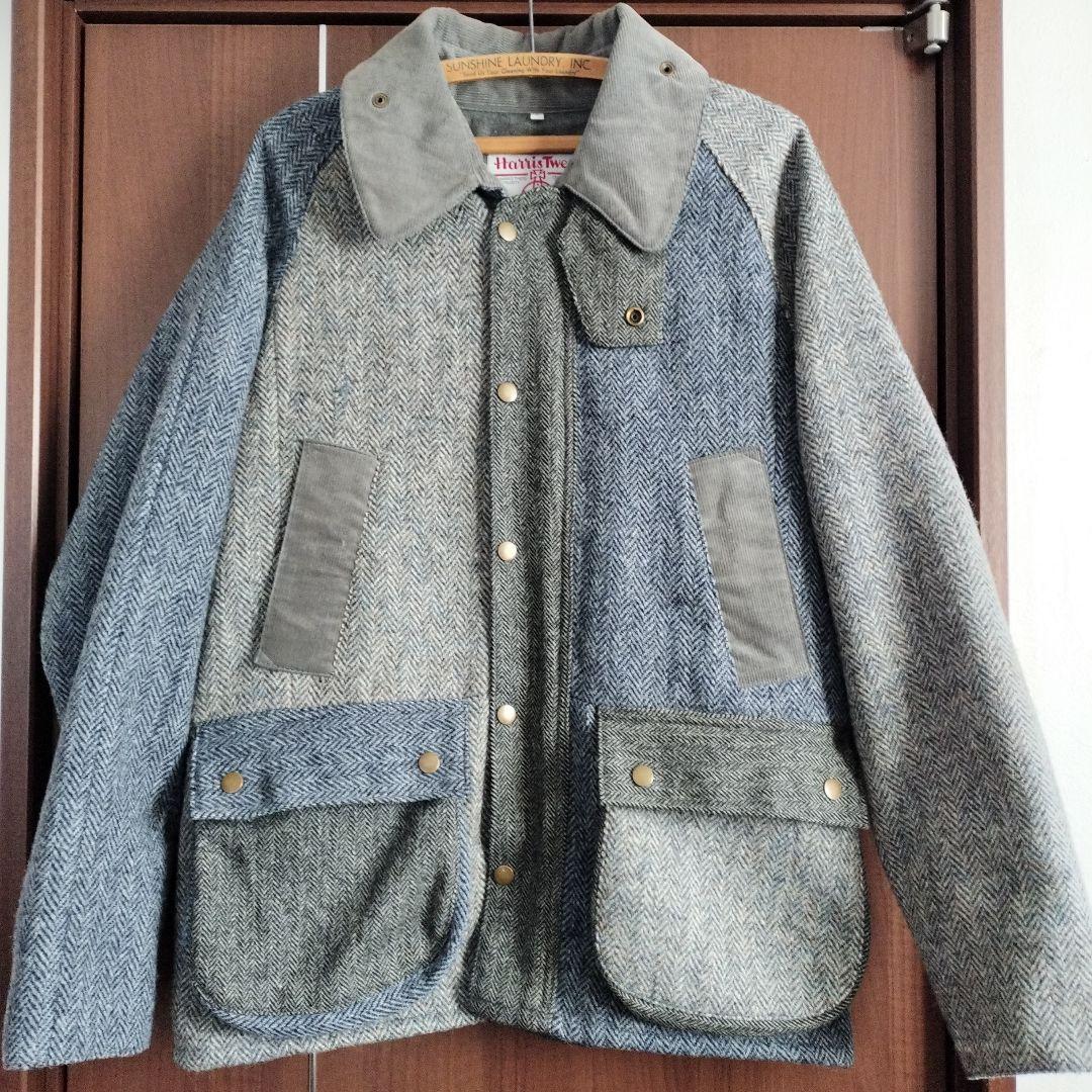 Yoused　リメイクジャケット　バブアー　ハリスツイード